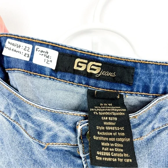 Beaded GG Jeans Fringe Cuff Jeans - Picture 5 of 15